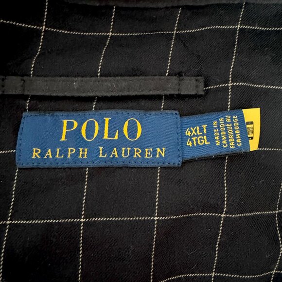 Men's BLACK 4XLT Polo Ralph Lauren Bi-Swing Jacket Coat - Picture 11 of 15
